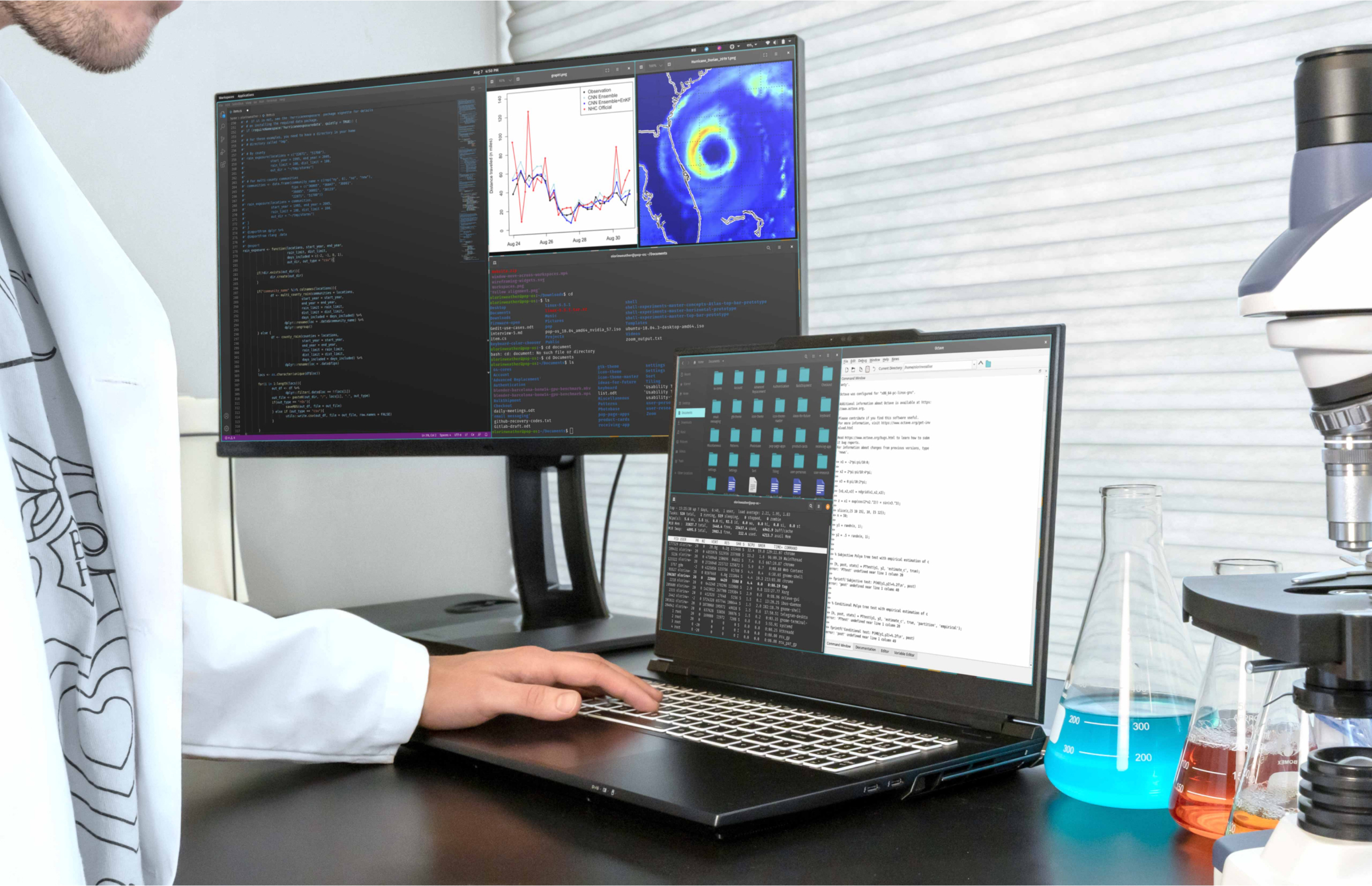 Bonobo WS laptop on a gamers desk playing a high-performance game