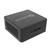 The Meerkat mini PC, seen at a 45-degree angle from the front.