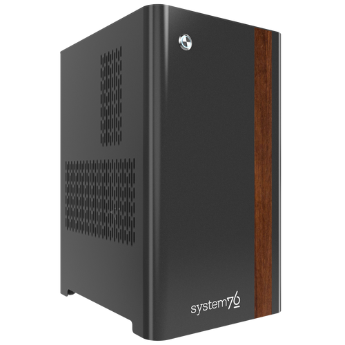 Thelio Mira quarter turned to the right with walnut accent