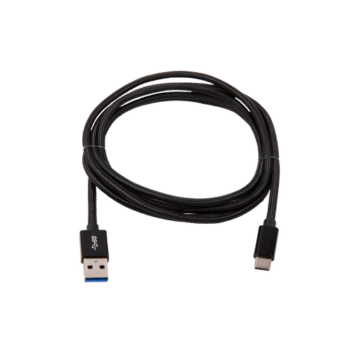 1.5M (5ft) USB-C to USB-A cable with woven casing for added durability.